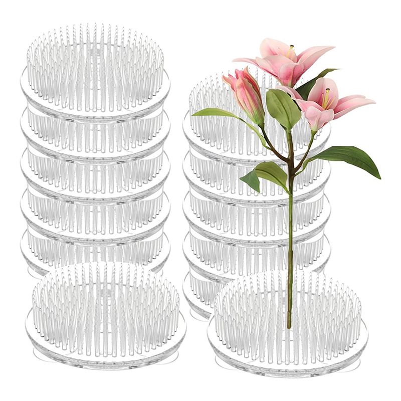 Flower Frog Pin - Set di 12 supporti in plastica